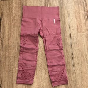 Gymshark Energy+ Seamless Cropped Leggings - Dusky Pink